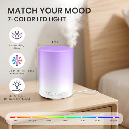 URPOWER 300mL Essential Oil Diffuser Ultrasonic Aromatherapy Diffuser