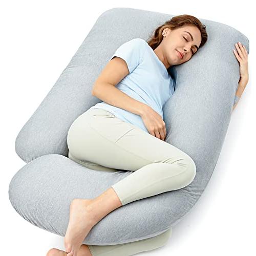 Momcozy Pregnancy Pillow for Sleeping - U Shaped Full Body Maternity Pillow