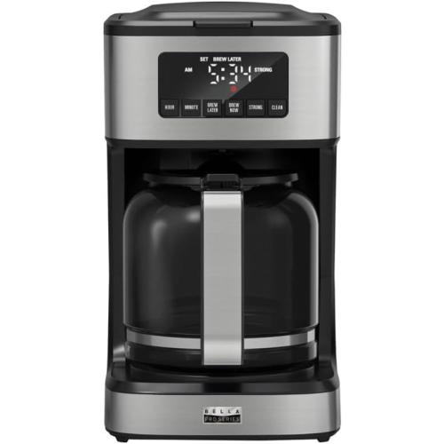 Bella Pro Series - 12-Cup Programmable Coffee Maker - Stainless Steel