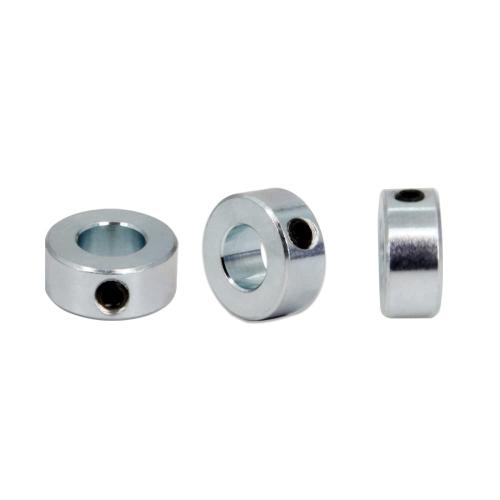 1/2 Bore Shaft Collar with Zinc Plated Solid Steel Style Set Screw Shaft Collars for Machinery and Industrial Use, 8pcs/Pack (Silver-1/2)❗MAY HAVE MISSING PIECES❗