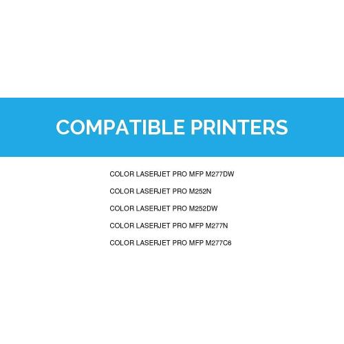 LD Compatible Toner Cartridge Replacement for HP 201X High Yield (2 Black, 1 Cyan, 1 Magenta, 1 Yellow, 5-Pack) Compatible LaserJet M252dw M252n M277c6 M277n MFP M277dw