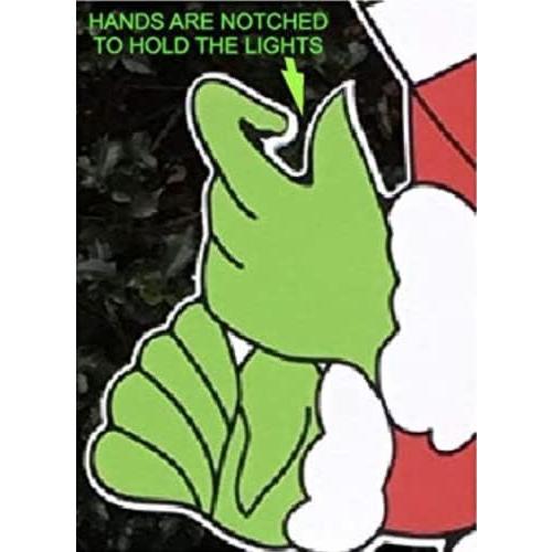 Silly Mischivieous Christmas Character Stealing Lights (Double Sided)