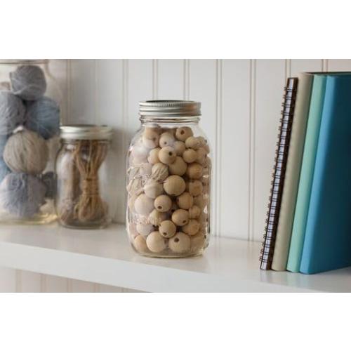 Ball Regular Mouth Glass Mason Jars with Lids and Bands, Used for Canning (Quart, 32 Ounce (Pack of 6))