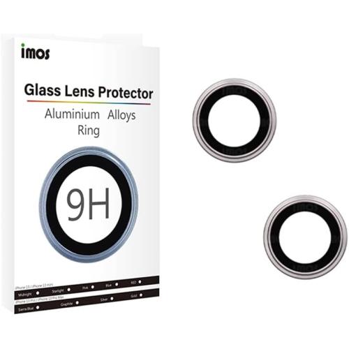 imos Compatible with iPhone 13/13 Mini Super Lens G Patent Aluminium Alloy Lens Protector (Pink)