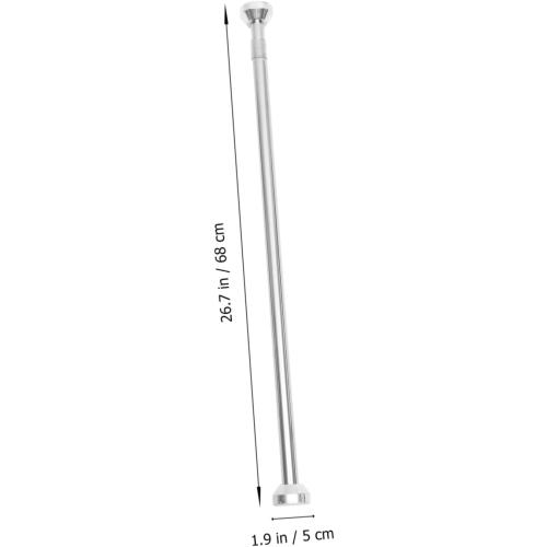 Adjustable Spring Tension Rod for Bathroom Kitchen and Wardrobe No Drill Stainless Steel Hanging Non- for Easy Installation and Versatile Use