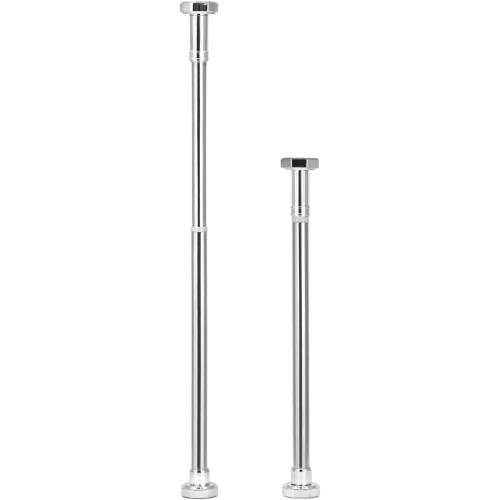 QWORK Undermount Sink Brackets, 2 Pack Adjustable Stainless Steel Undermount Sink Support Legs (19.7-31.5), for Kitchen Sink