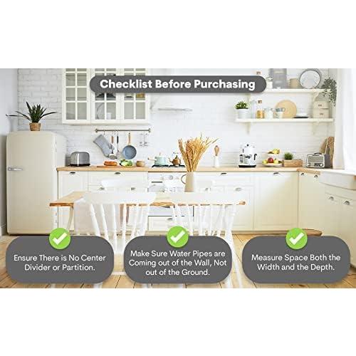 Waterproof 3  Gallon Under Sink Cabinet Mat/Liner Protector for Kitchen and Bathroom Vanity - 33 x 21 - White - Made in USA