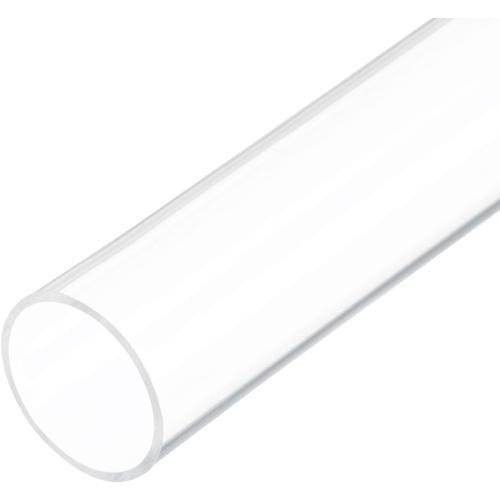 18 Clear Plastic Rigid Pipe 44mm ID x 50mm OD (1 3/4 ID x 2 OD) Acrylic Round Polycarbonate Tubing, [for Plumbing, Hydraulics, Aquarium]
