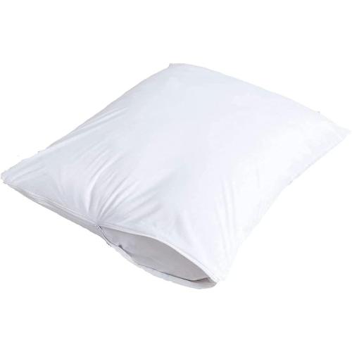 Niagara 4 Pack Waterproof Pillow Protectors King 20x36 Extra Soft Non Noisy Inches Smooth Zipper Premium Encasement Covers Quiet Cases Set White 100% Liquid Protection 100Gsm Super Soft