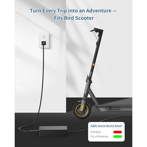 VHBW 42V 1.7A Charger for Xiaomi M365 Bird Air Electric Scooter
