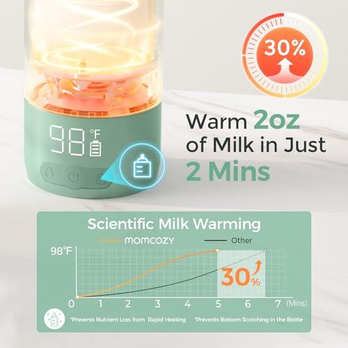 Momcozy Portable Bottle Warmer for Breast Milk, Baby Travel Essentials