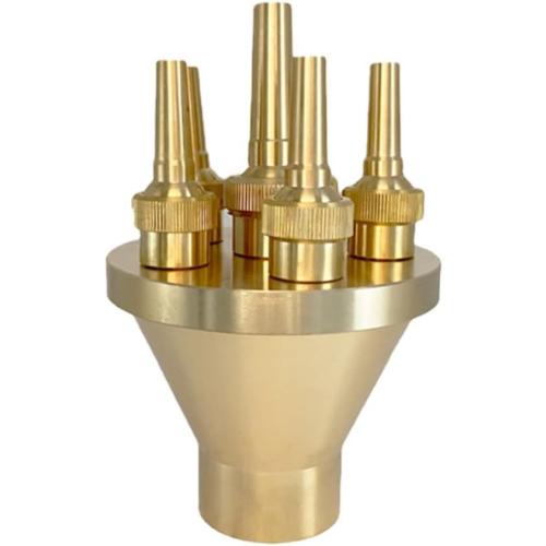 Full Brass Fountain Nozzles Full Set of Fountain Nozzle Accessories Landscape Fish Pond Pool Fountain Equipment (Double Glory 1)