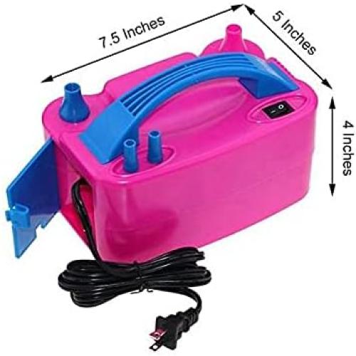 Portable Electric Air Balloon Pump with Double Nozzle - Wedding Party Event Birthday Graduation Decorations Supplies