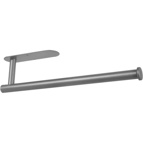 Paper Towel Holder Under Cabinet, Paper Towel Holder Wall Mount for Kitchen Bathroom, Self Adhesive or Drilling, SUS304 Stainless Steel Paper Towel Holders (Grey)