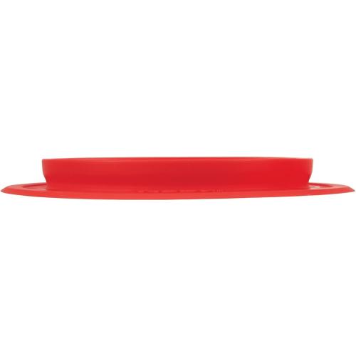 Color Orange Nuby Sure Grip Miracle Mat 3-Section Toddler Plate - Oval Suction Silicone Plate - 6  Months