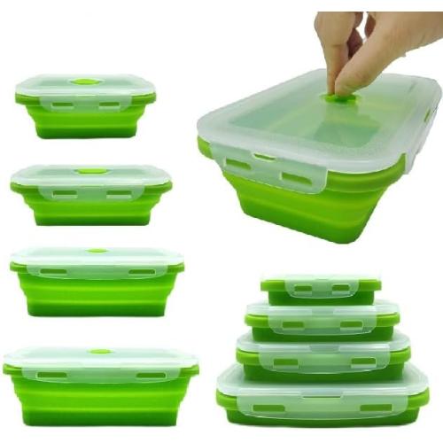 Collapsible Food Storage Containers (green)