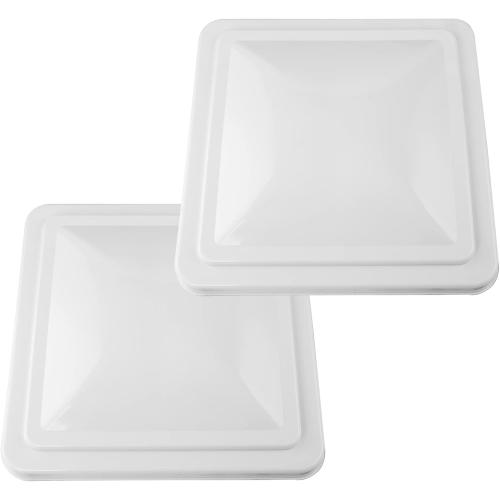2 Pack Universal Roof Vent Cover Vent Lid Replacement for RV, Trailer, Camper, Motorhome Roof Vent Cover White