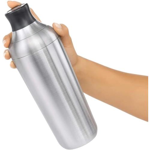 OXO Steel Cocktail Shaker with Strainer, Stainless Finish - 24 oz Capacity