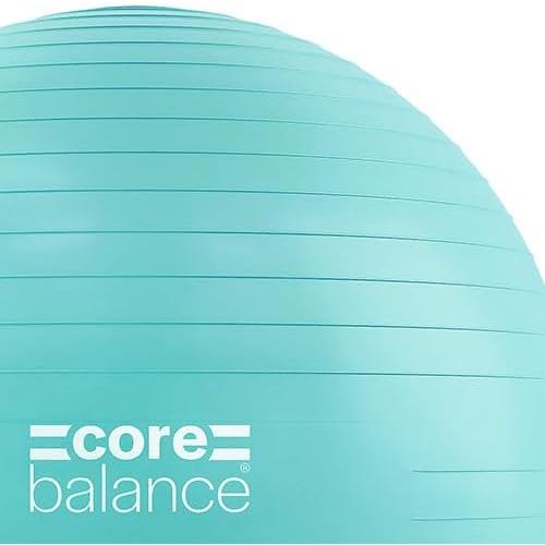 Core Balance Exercise Ball, Stability Ball for Yoga, Pilates and Fitness, Gym Ball for Home Gym and Office Chair, Training, Physical Therapy, Anti Burst, Pump Included, 55cm 65cm 75cm 85cm