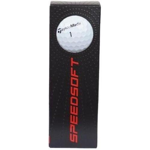 TaylorMade SpeedSoft Golf Balls (White, 3pk) 1 Sleeve 2024