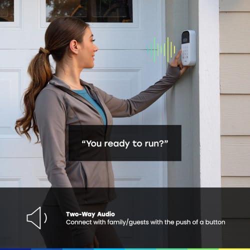 myQ Smart Garage Door Video Keypad with Wide-Angle Camera,Customizable PIN Codes,and Smartphone Control–Take Charge of Your Garage Access Works with Chamberlain, LiftMaster and Craftsman openers,White