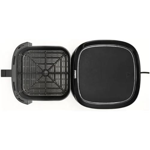 Black Bella PRO - 8-qt. Touchscreen Air Fryer with Divided Basket - Matte Black