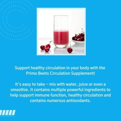 Consult Health Primo Beets - Beet Root Powder Drink Mix with Electrolytes - Nitrates to Support Circulation - Energy Boost - Ginger & Turmeric - for Men & Women - Cherry Flavor - 30 Servings