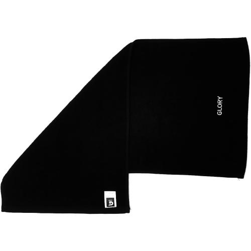 Glory Gym Towel - 100% Organic Cotton - Soft and Absorbent for Gym, Yoga, spa Dimensions (29.52 X 13.78 inch) 570 GSM (Black)