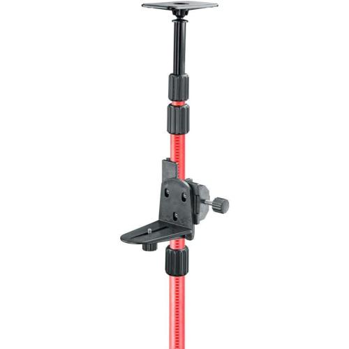 Size XL Color Red  Firecore Telescoping Laser Pole with  Laser Mount, Adjustable Laser Level Mounting Pole for Rotary and Line Lasers-FLP400A
