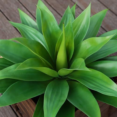 Artificial Plants Fake Agave Succulent Plant 28 Inch Big Size Faux Succulents Stems for Indoor Outdoor Realistic & Natural Home Decor Plants for Office Housewarming