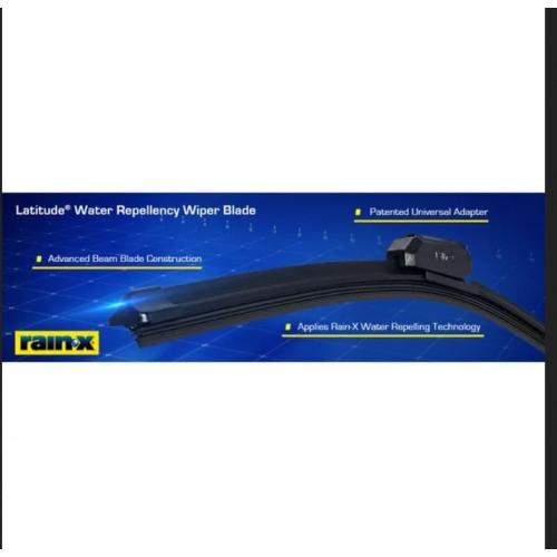 Rain-X 5079282-2 Latitude 2-In-1 Water Repellent Wiper Blades, 28 Inch Windshield Wipers (Pack Of 1), Automotive Replacement Windshield Wiper Blades With Patented Repellency Formula