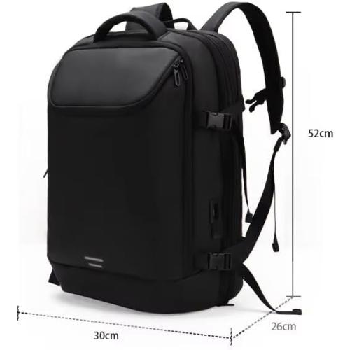 Vacuum compression backpack, multifunctional computer bag, large capacity expandable travel bag