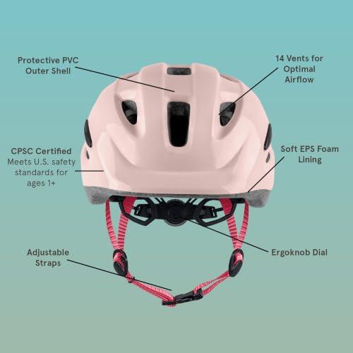 Retrospec Scout Toddler Bike Helmet - Kids Bike Helmet Multi-Sport Protection, Premium Safety & Ventilation, Adjustable Kids Helmets in 2 Sizes for Boys and Girls