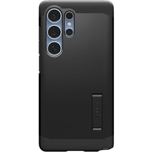 Spigen for Galaxy S25 Ultra Case, Tough Armor MagFit [Kickstand] [Compatible with MagSafe] [Military-Grade Protection] - Black