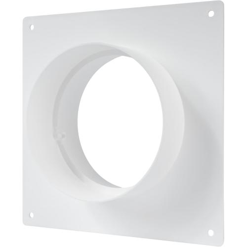 Vent Systems 4 inch Air Vent Duct Connector Flange Straight Ventilation Pipe Plastic Ducting Connector Plate for Cooling Heating Ventilation System HVAC 4 inch - Pack of (1)