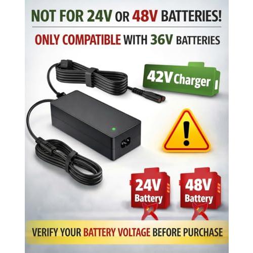 VHBW 42V 1.7A Charger for Xiaomi M365 Bird Air Electric Scooter