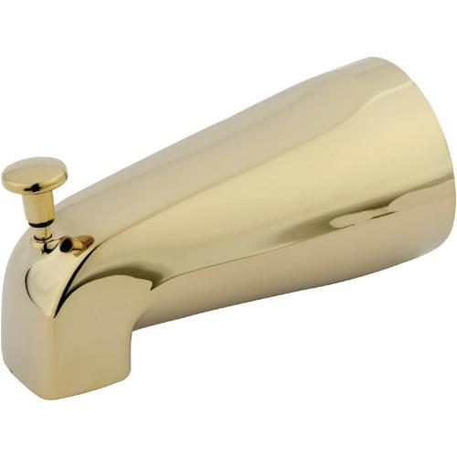 Kingston Brass K188A2 Designer Trimscape Showerscape 5-Inch Tub Spout with Diverter, Dual Function, Polished Brass