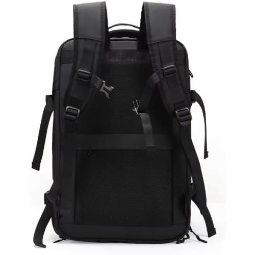 Vacuum compression backpack, multifunctional computer bag, large capacity expandable travel bag