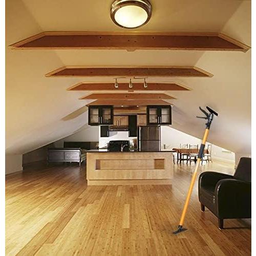 4PK Support Pole, Steel Telescopic Adjustable 3rd Hand Support System, Support Rod, Supports up to 154 lbs Construction Rods for Cabinet Jacks Cargo Bars Drywalls Extends from 49 Inch to 114 Inch