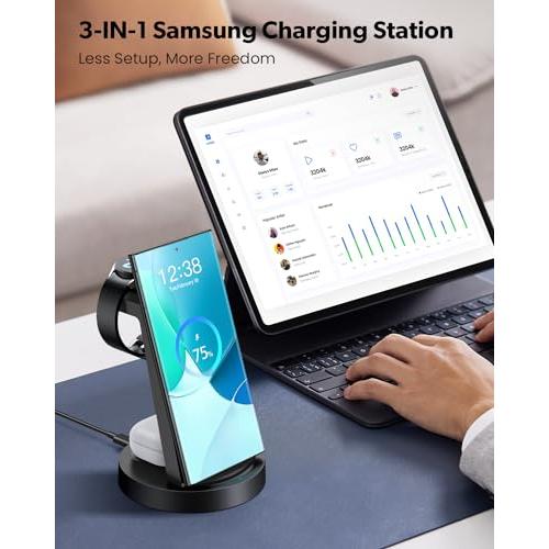Wireless Charger for Samsung: 3 in 1 Wireless Charging Station