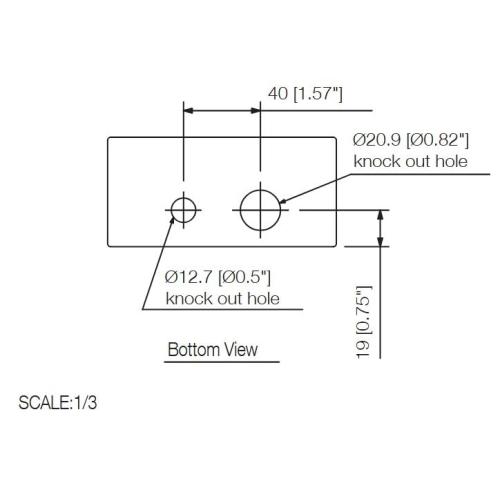 TOA Electronics YC-841 Outdoor Surface-Mount Back-Box; for N-8033MS Flush-Mount Master Station; Durable Steel Construction; Wall Installation; Includes Mounting Screws