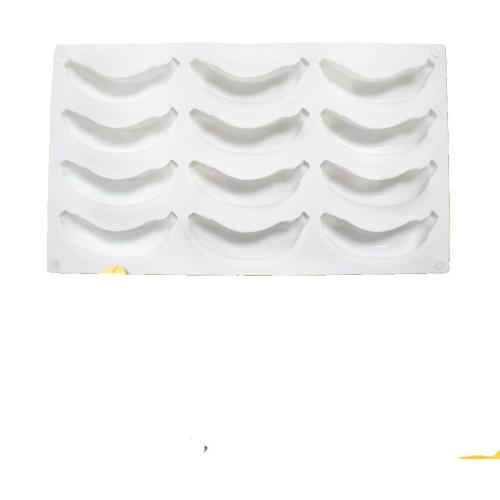 Silicone Mold Baking Pan Non-Stick Baking Pastry Chocolate Cake Dessert DIY Decoration Tools (Banana R_11.8x6.8x0.08 inch)