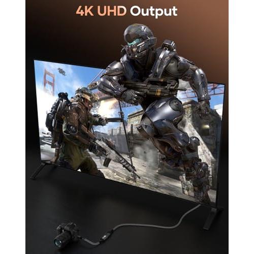Mini HDMI to HDMI Adapter, 4K@60Hz 1440P@144Hz Mini HDMI Male to HDMI Female Extender Cable HDR 3D Compatible with Raspberry Pi Zero Camera TV Laptop Portable Monitor HDTV Camcorder