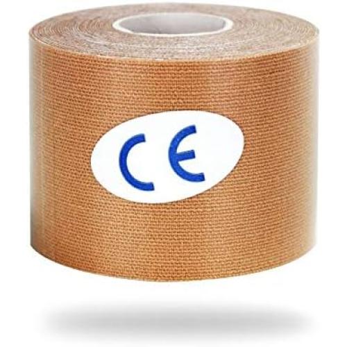 Athletic Tape Breathable Self Adhesive Bandage Wrap, 5cm x 5m/2.5cm x 5m Sports Tape for Wrist, Ankle Sprains, Swelling, Sports Injury & Protection