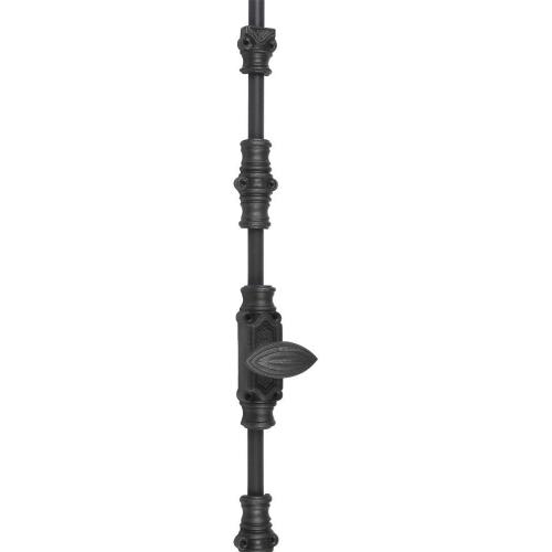 A29 Hardware 6 Feet Cast Iron Plain Style Window Cremone Bolt, Antique Iron Finish