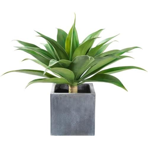 Velener Artificial Plant Outdoor Agave - Large Size UV Resistant Fake Agave Plants for Indoor and Outdoor Succulents Decor(28 Inch)