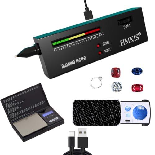 HMKIS Diamond Tester   200g/0.01g Jewelry Scale＋30X Mini LED Magnifying