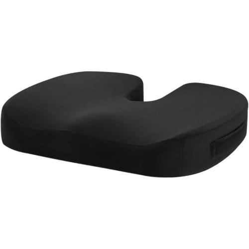 Memory Foam Seat Cushion, , Black, Non-Slip Bottom, for Office Chair, Car Seat, Wheelchair