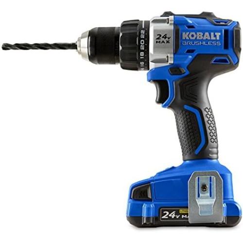 Kobalt 24-Volt Max Lithium Ion (Li-ion) 1/2-in Cordless Brushless Drill with Battery and Soft Case