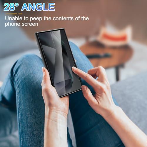 2 Pack Privacy Screen Protector for Samsung Galaxy S24 Ultra
